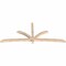 Ekena Millwork Davenport Smooth Timber Gable Bracket, Douglas Fir, 108"W x 45"H x 3 1/2"D x 3 1/2"F, 10/12 Pitch GBW108X45X0404DAV00SDF - alternate 3
